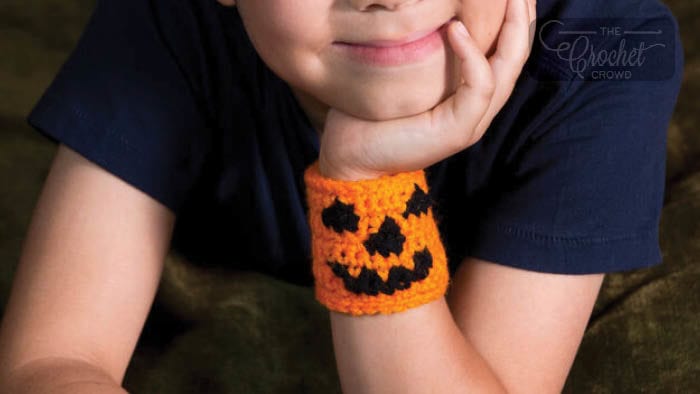 Crochet Pumpkin Cuff