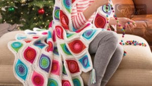 Crochet Retro Ornament Throw + Tutorial