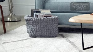 Crochet Square Basket