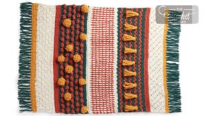 Fall Crochet Stitch Along Sample Crochet Festive Afghan