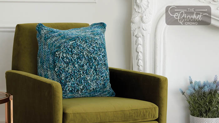 Loopy Centre Crochet Pillow