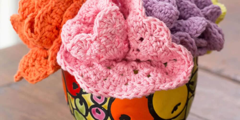 Crochet Bouquet of Dishcloths Pattern