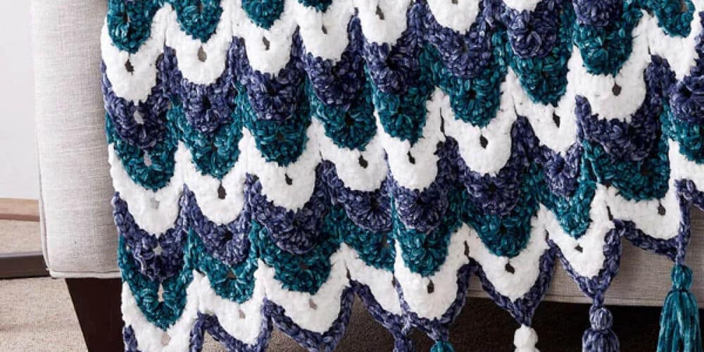 Crochet Ogee Stitch Blanket Pattern