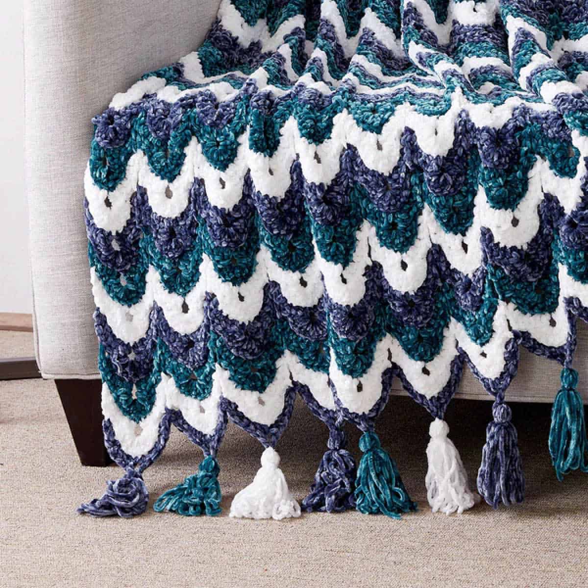 Crochet Ogee Stitch Blanket Pattern