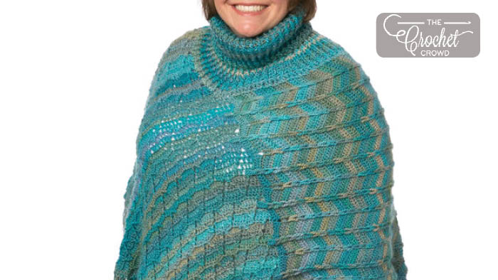 Crochet Marly’s Turtle Neck Perfect Poncho Pattern