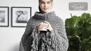EZ Knit Wool Poncho