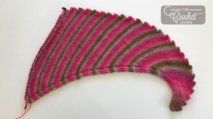 Spiral Tunisian Knit Shawl