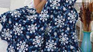 Dusty Snowflake Throw