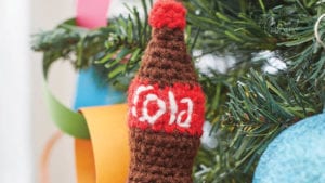 Crochet Cola Ornament