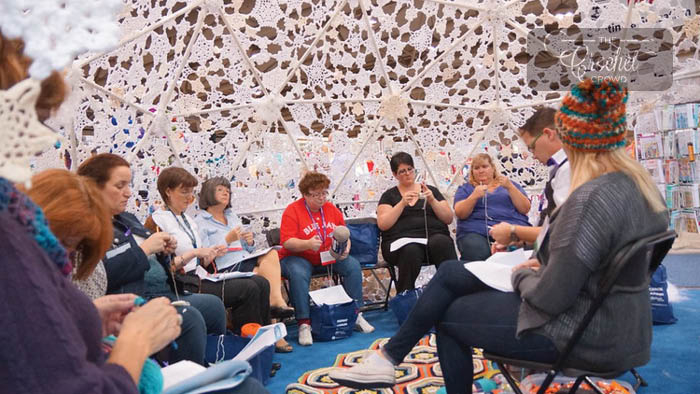 Teaching Inside Crochet Snowflake Igloo