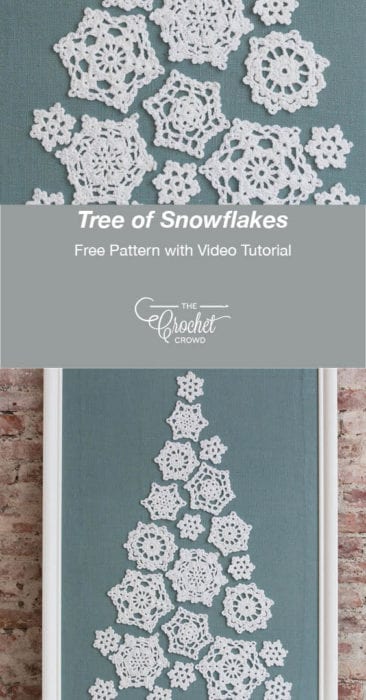 Crochet Tree of Snowflakes