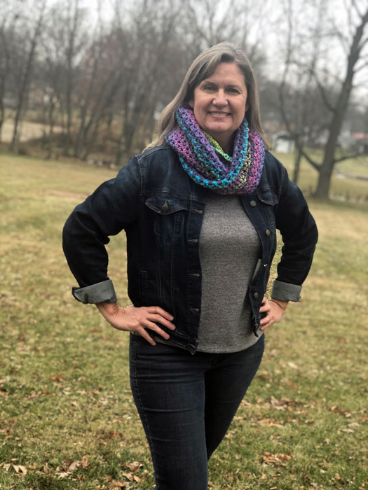 Graceful Infinity Cowl by Jeanne Steinhilber