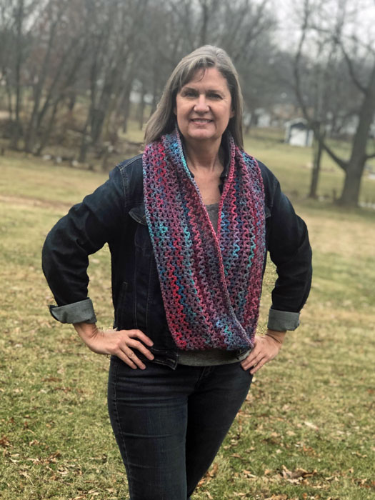 Graceful Infinity Cowl by Jeanne Steinhilber