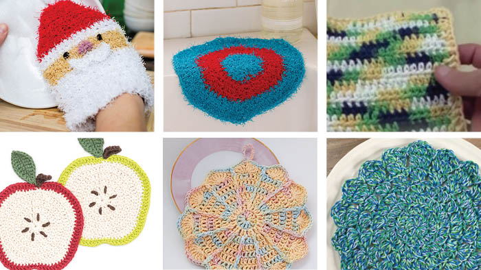Crochet 6 Dishcloths