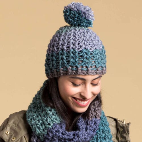 Wrap Up Warm This Winter With This Easy Crochet Hat & Scarf