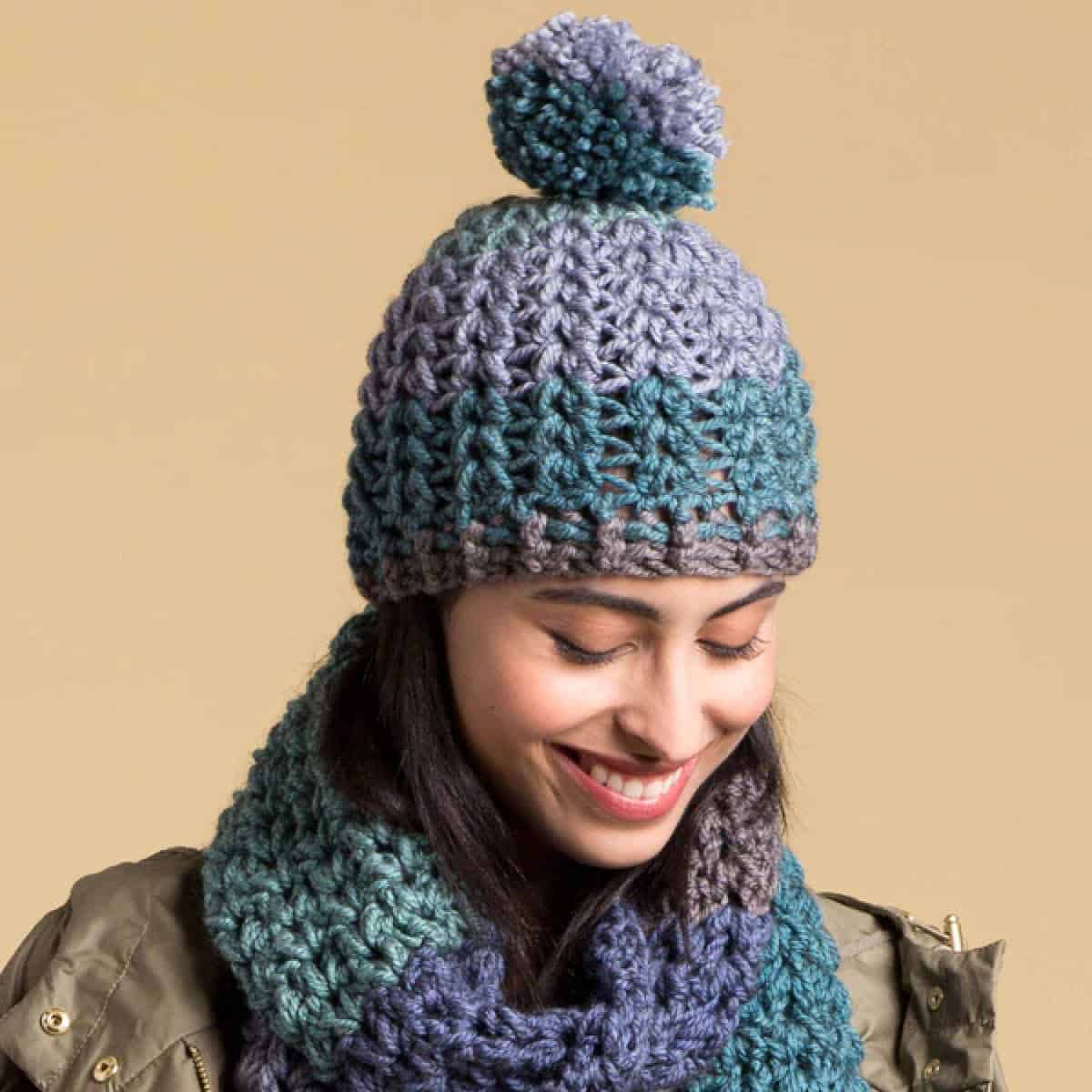 Crochet Chunky Hat and Scarf Set Pattern