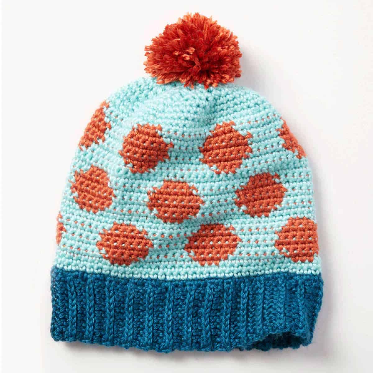 Crochet Polka Dot Hat Pattern