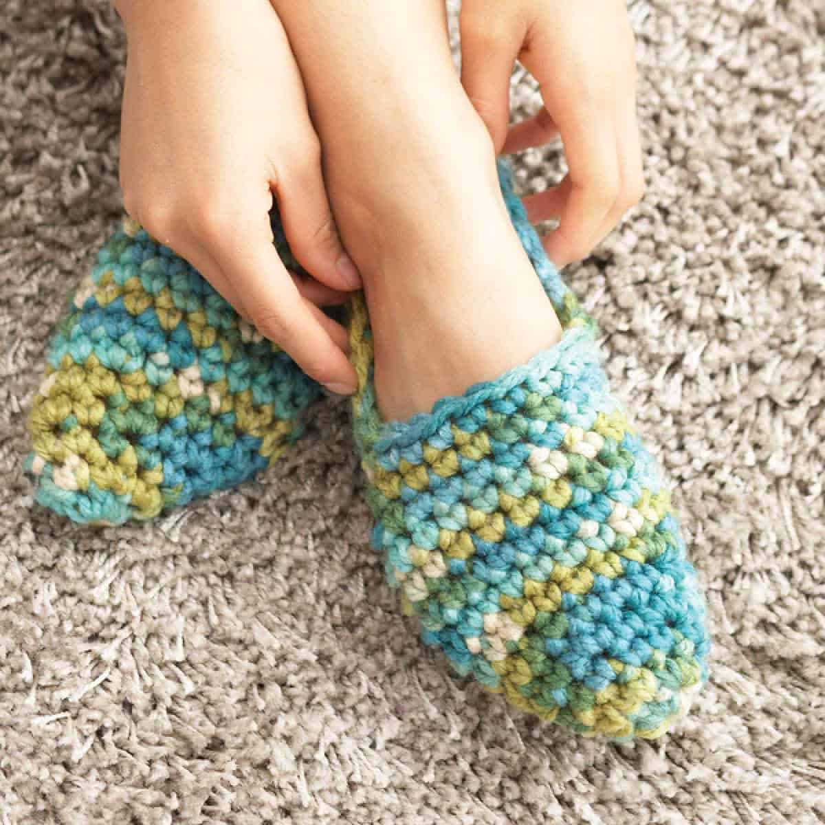 Crochet Quick Slipper Chunky Pattern