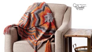 Crochet Radiating Stripes Blanket