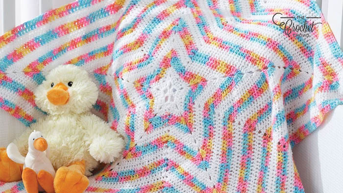 Crochet Star Baby Blanket