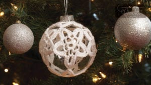 Crochet Starry Night Ornament