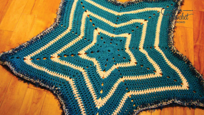 6 point star crochet blanket pattern