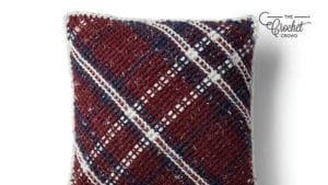 Crochet Argyle Pillow