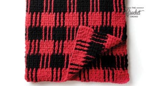 Crochet Buffalo Plaid Blanket