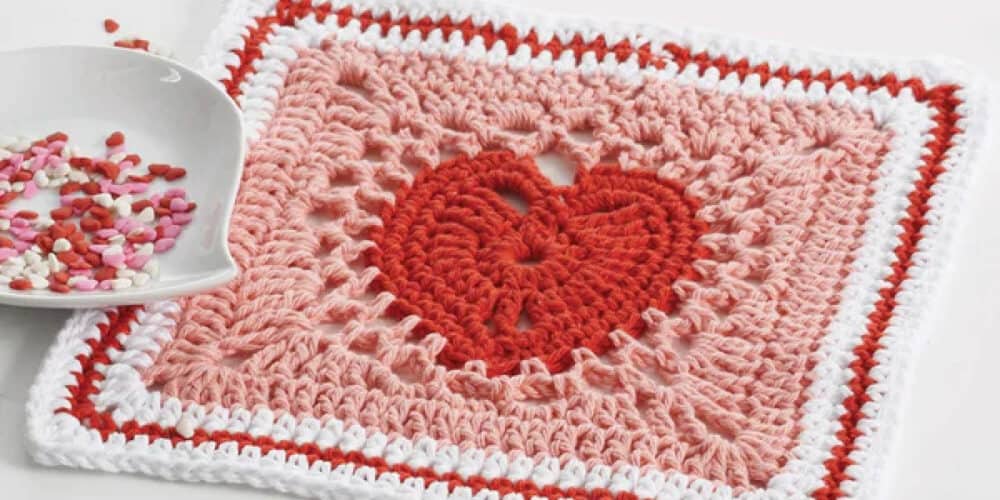 Crochet Heart Motif Pattern