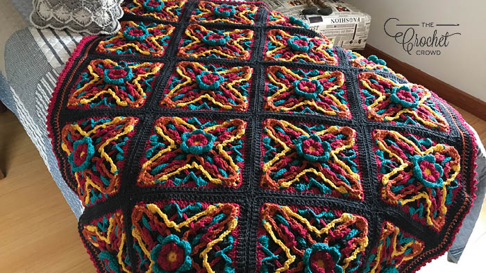 Crochet X Marks the Spot FInished Afghan