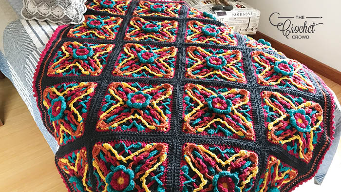 Crochet X Marks the Spot Afghan Bright 2