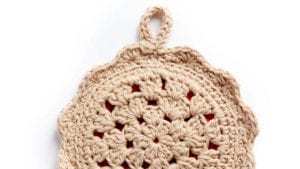 Crochet Cherry Pie Pot Holder 1