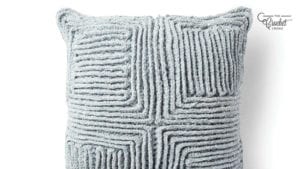 Crochet Swirling Textures Pillow