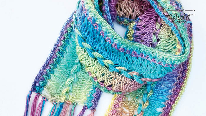 Crochet Totally Hairpin Lace Scarf for Beginners Pattern