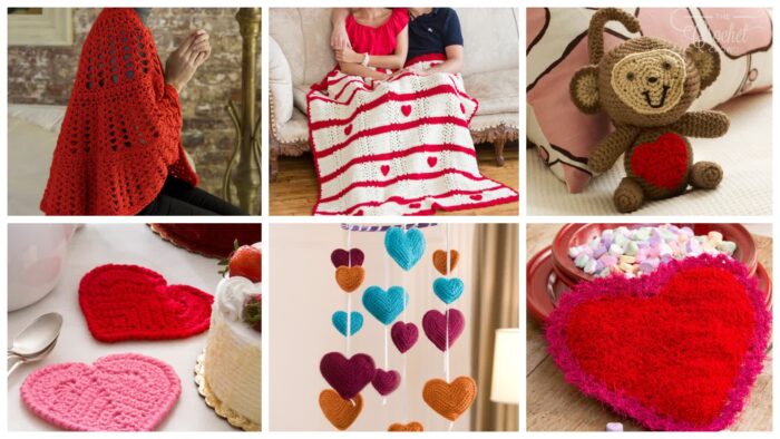 6 Crochet Love Is In The Air Patterns