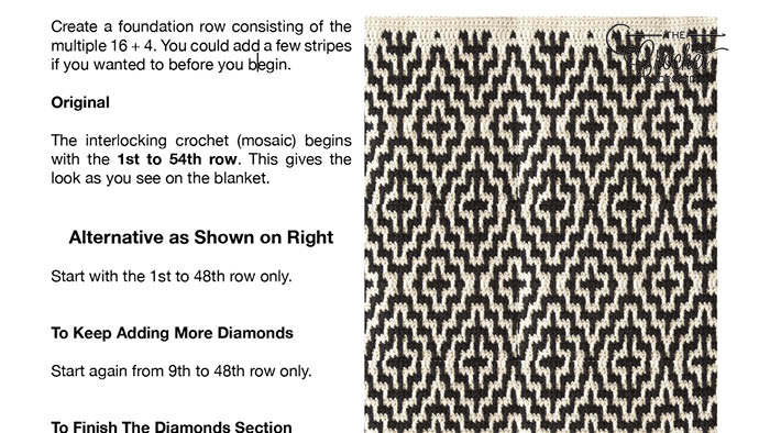 Crochet Nordic Blanket Alternative Worksheet