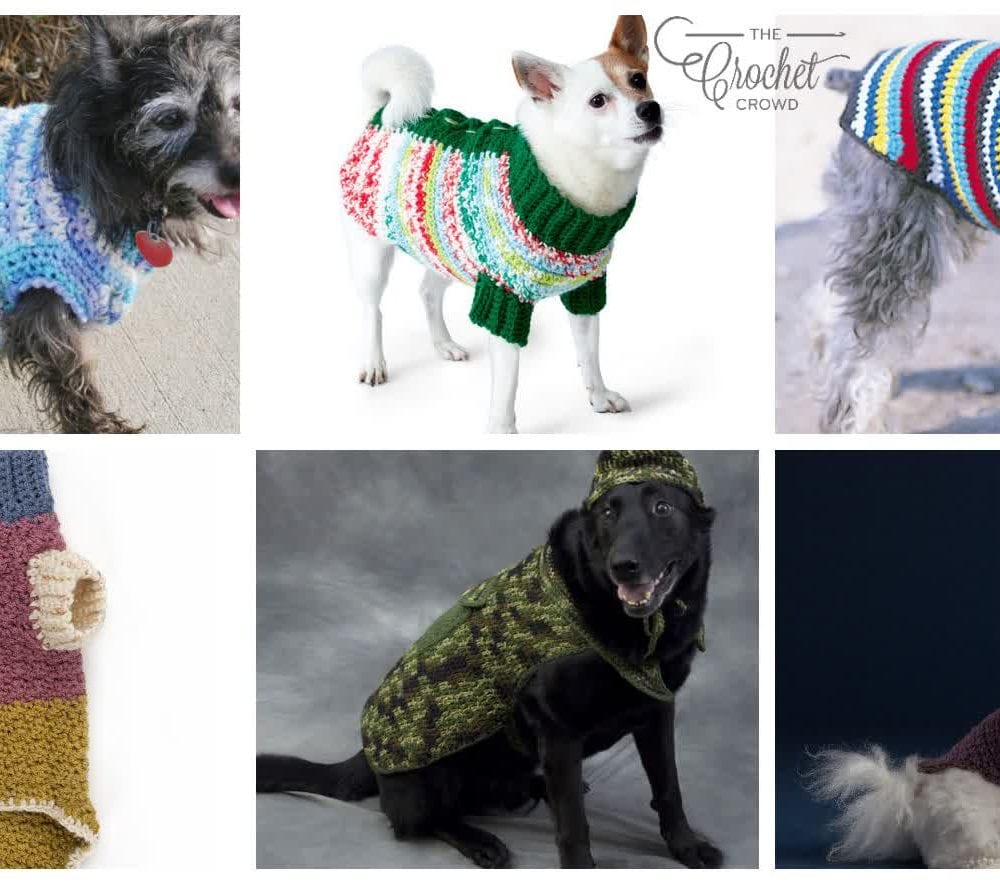 Crochet Pet Dog Coats