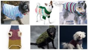 Crochet Pet Dog Coats