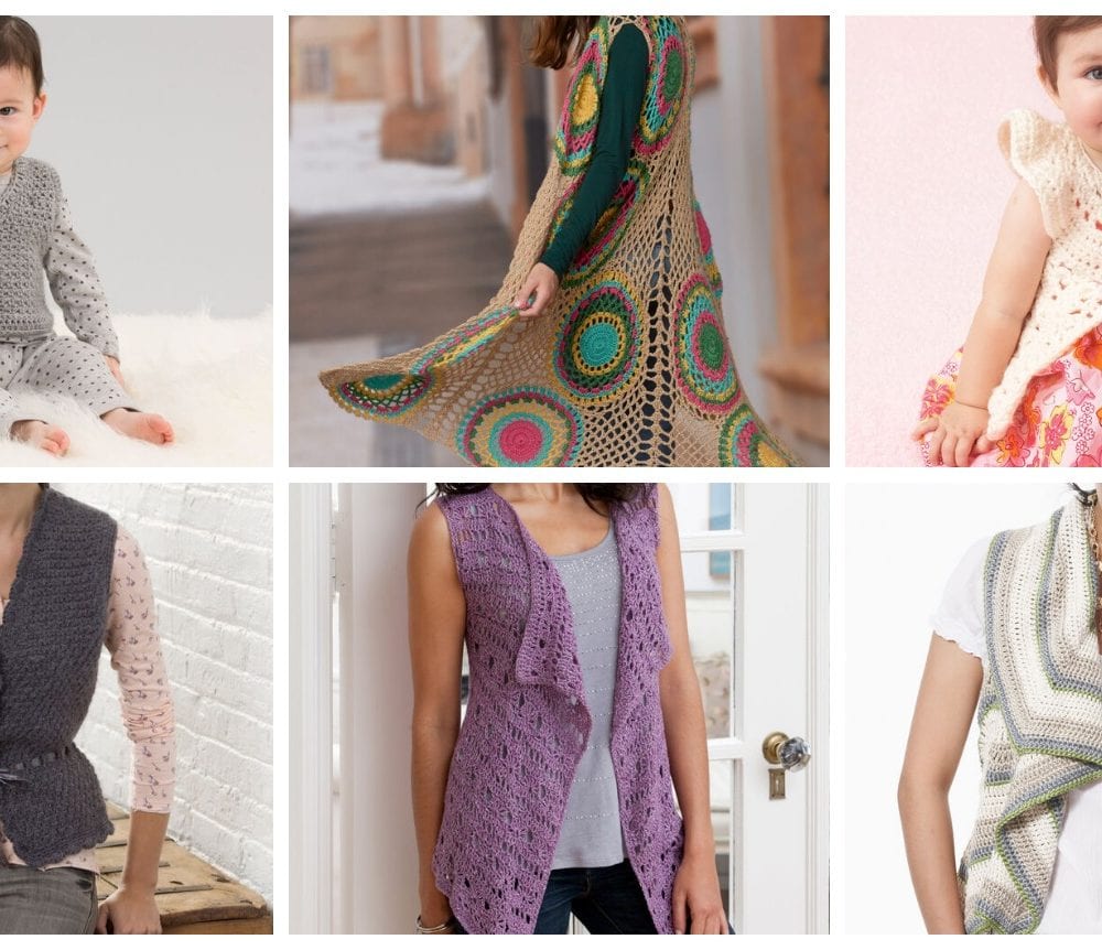 6 Crochet Vest Patterns