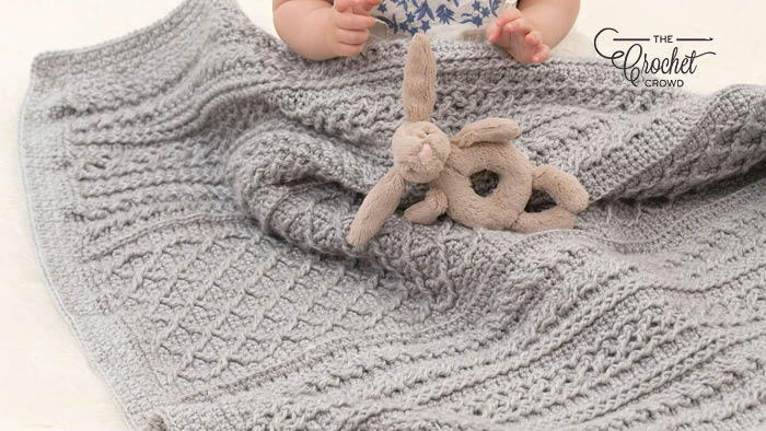 Crochet Cable Your Love Baby Blanket Pattern