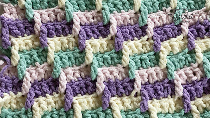 Crochet Step Ladder Blanket
