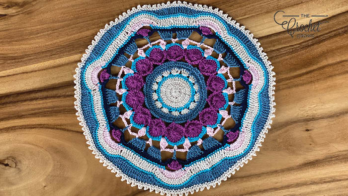 Crochet Sun Blossom Doily Example 2