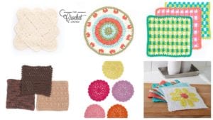 6 Crochet Dishcloths
