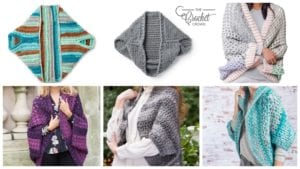 6 Crochet Simple Shrugs