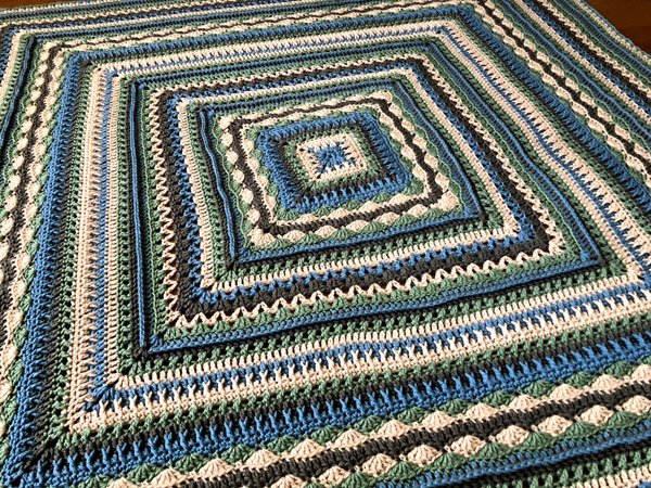 Crochet Healing Stitches Afghan by Jeanne Steinhilber