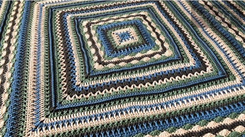 Crochet Healing Stitches Afghan by Jeanne Steinhilber