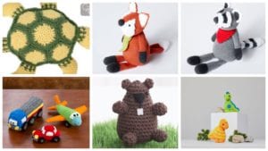 6 Crochet Amigurumi Toys