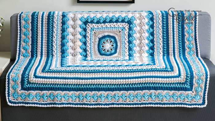 Crochet Better Together Afghan Blue