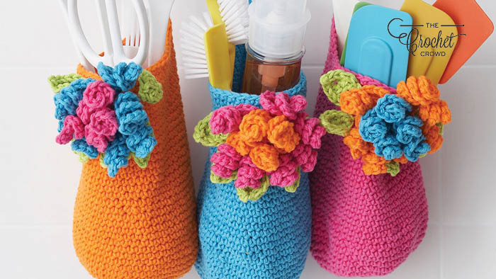 Crochet Bouquet Baskets