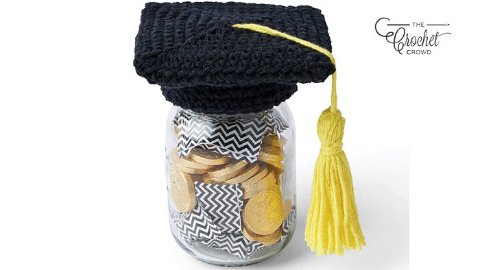 Crochet Graduation Gift Jar